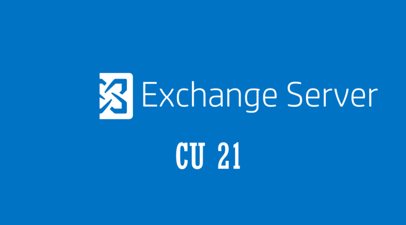 Microsoft Exchange 2016 CU21